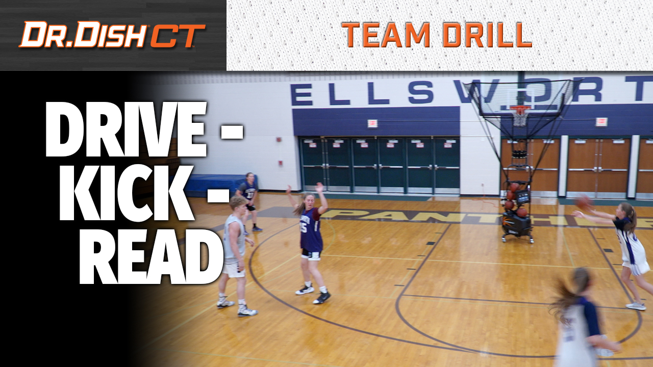 Decision Making Basketball Shooting Drill Drive, Kick, Read